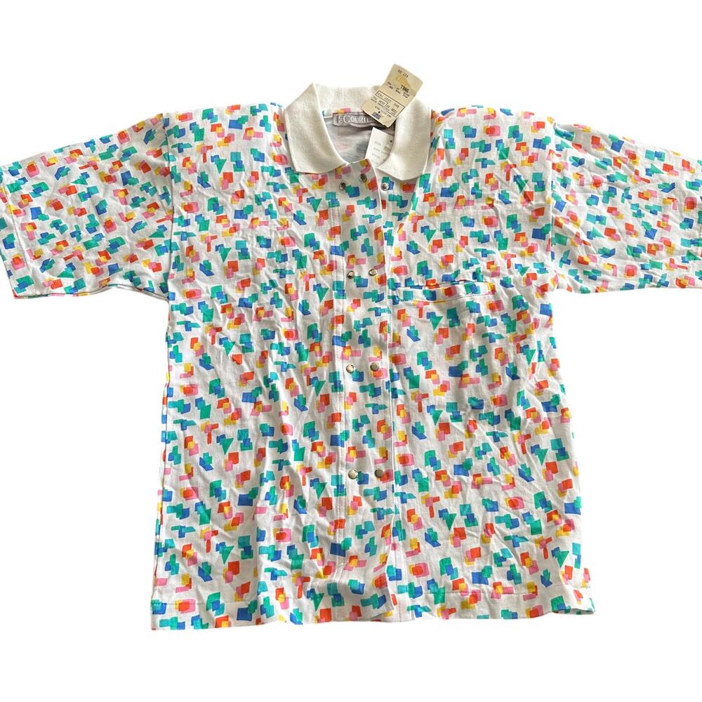 Vintage 80's Dress Shirt Button Up NWT K-Mart Size Small